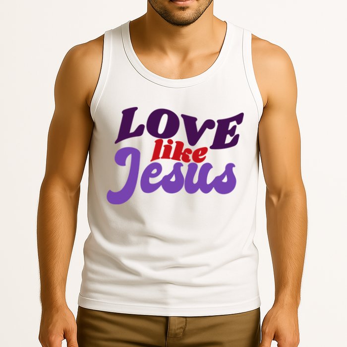 Love Like Jesus Retro Tank Top