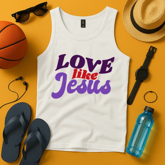 Love Like Jesus Retro Tank Top