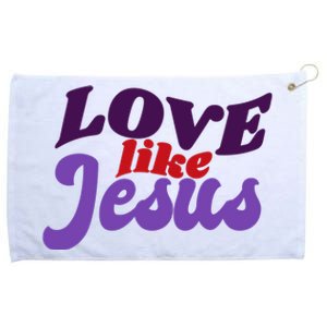 Love Like Jesus Retro Grommeted Golf Towel