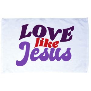 Love Like Jesus Retro Microfiber Hand Towel