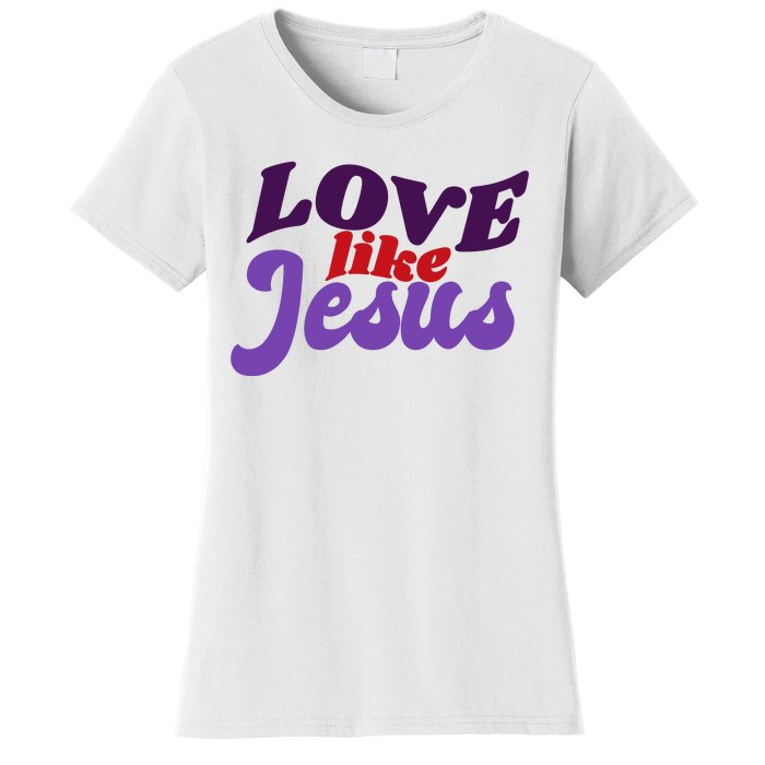 Love Like Jesus Retro Women's T-Shirt