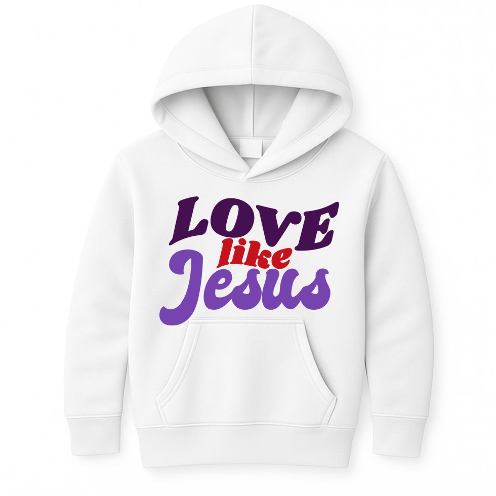 Love Like Jesus Retro Kids Hoodie
