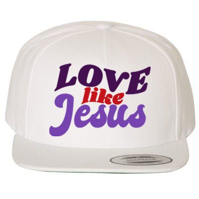 Love Like Jesus Retro Wool Snapback Cap