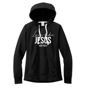 Love Like Jesus Dear Person Behind Me Christian Women's Fleece Hoodie