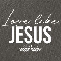 Love Like Jesus Dear Person Behind Me Christian Cotton Canvas Backpack