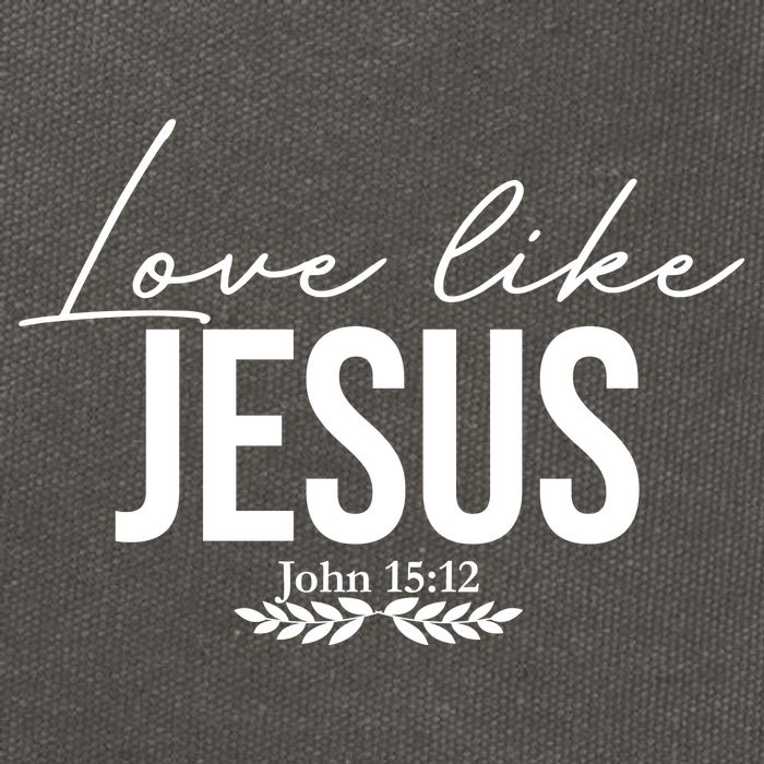 Love Like Jesus Dear Person Behind Me Christian Cotton Canvas Backpack