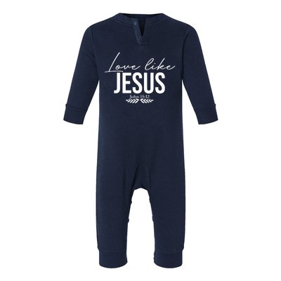 Love Like Jesus Dear Person Behind Me Christian Infant Fleece One Piece