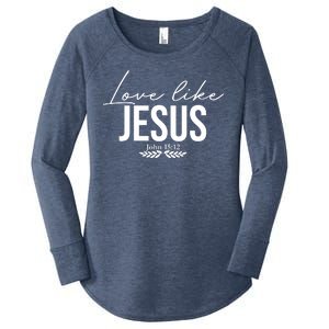 Love Like Jesus Dear Person Behind Me Christian Women's Perfect Tri Tunic Long Sleeve Shirt