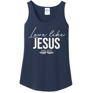 Love Like Jesus Dear Person Behind Me Christian Ladies Essential Tank