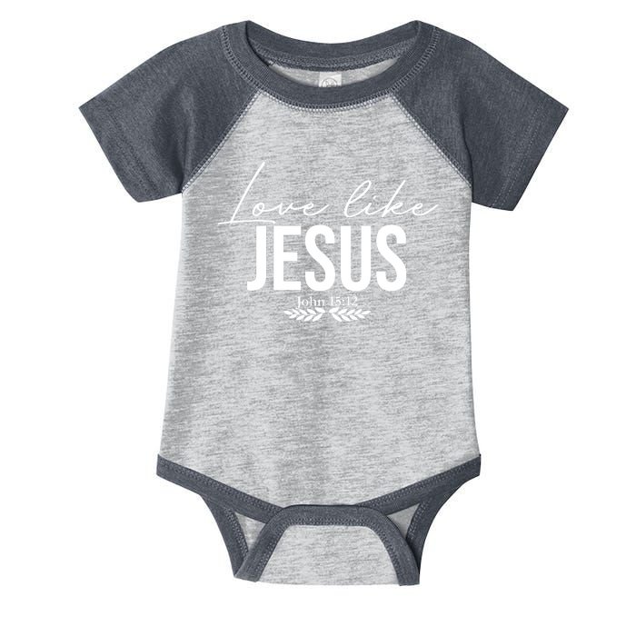 Love Like Jesus Dear Person Behind Me Christian Infant Baby Jersey Bodysuit