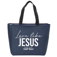 Love Like Jesus Dear Person Behind Me Christian Zip Tote Bag