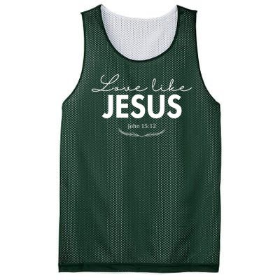 Love Like Jesus John 15:12 Christianity Mesh Reversible Basketball Jersey Tank