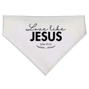 Love Like Jesus John 15:12 Christianity USA-Made Doggie Bandana