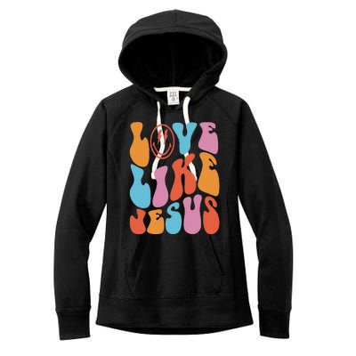 Love Like Jesus Smile Face Aesthetic Trendy Clothing Women's Fleece Hoodie