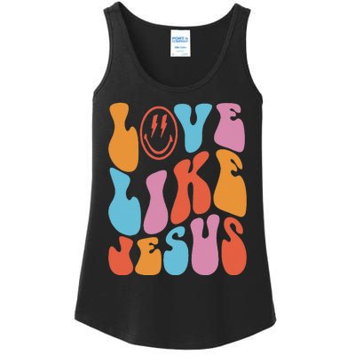 Love Like Jesus Smile Face Aesthetic Trendy Clothing Ladies Essential Tank