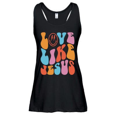 Love Like Jesus Smile Face Aesthetic Trendy Clothing Ladies Essential Flowy Tank