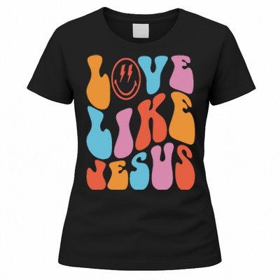 Love Like Jesus Smile Face Aesthetic Trendy Clothing Women's T-Shirt