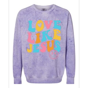 Love Like Jesus Colorblast Crewneck Sweatshirt