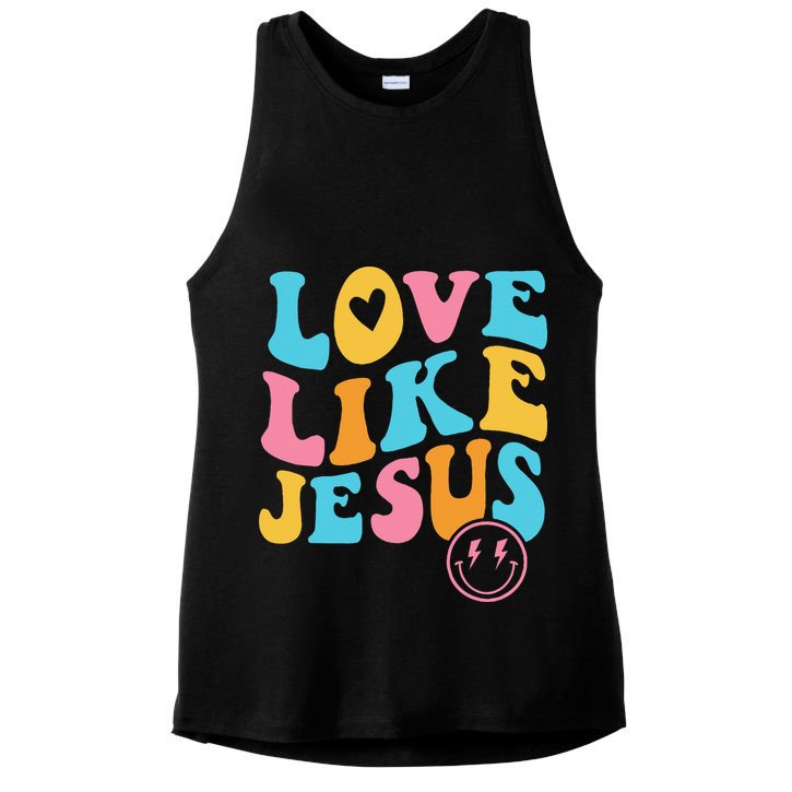 Love Like Jesus Ladies PosiCharge Tri-Blend Wicking Tank