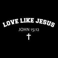 Love Like Jesus John 15 12 Christian Catholic Bible Verse 7-Panel Snapback Hat