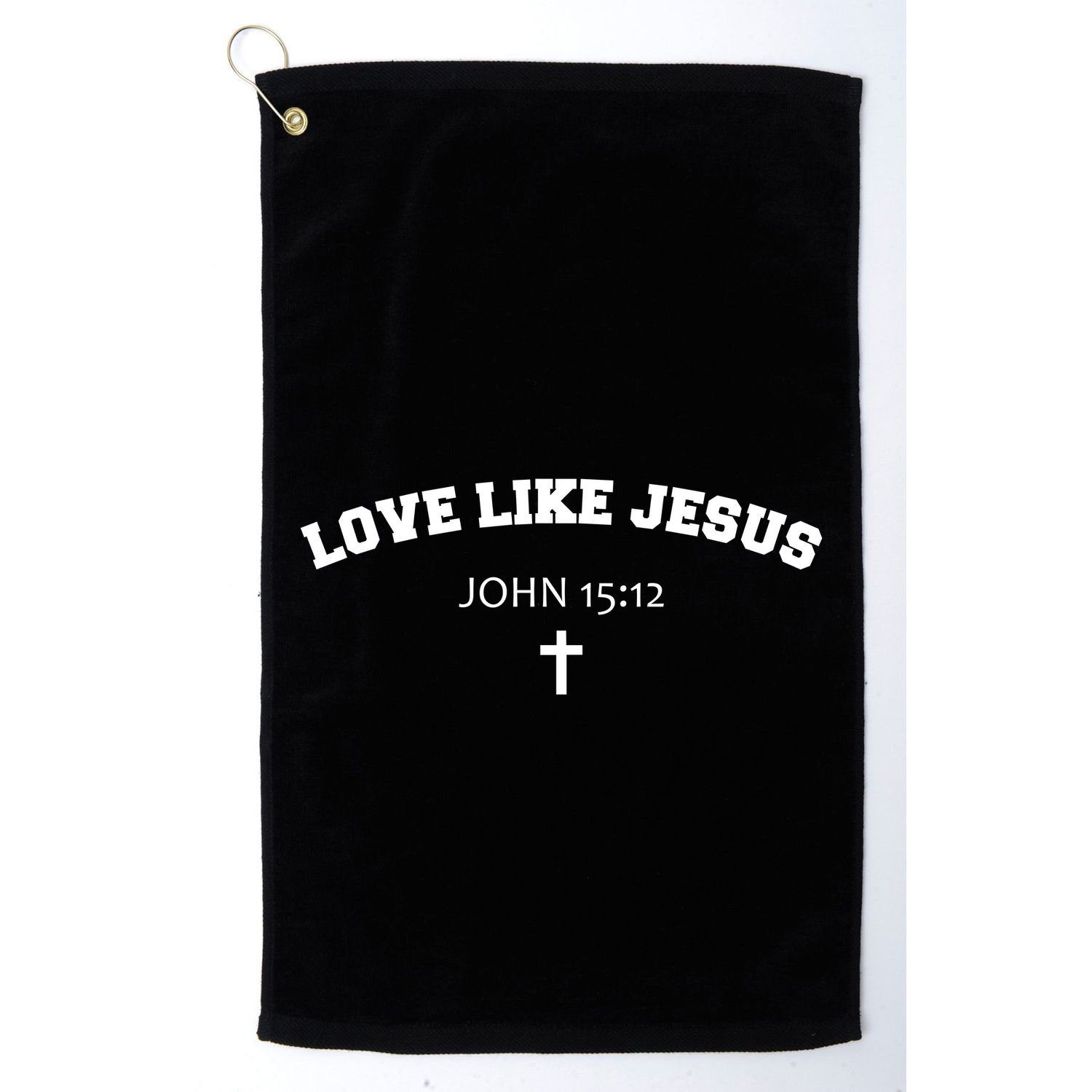 Love Like Jesus John 15 12 Christian Catholic Bible Verse Golf Towel