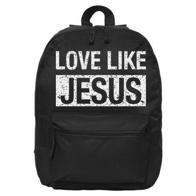 Love Like Jesus 16 in Basic Backpack