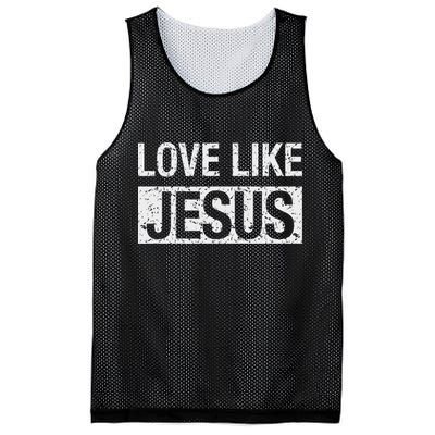 Love Like Jesus Mesh Reversible Basketball Jersey Tank