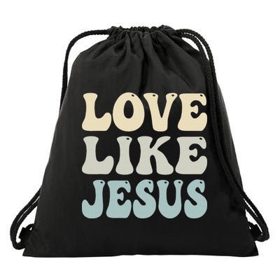 Love Like Jesus Trendy Drawstring Bag