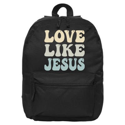 Love Like Jesus Trendy 16 in Basic Backpack