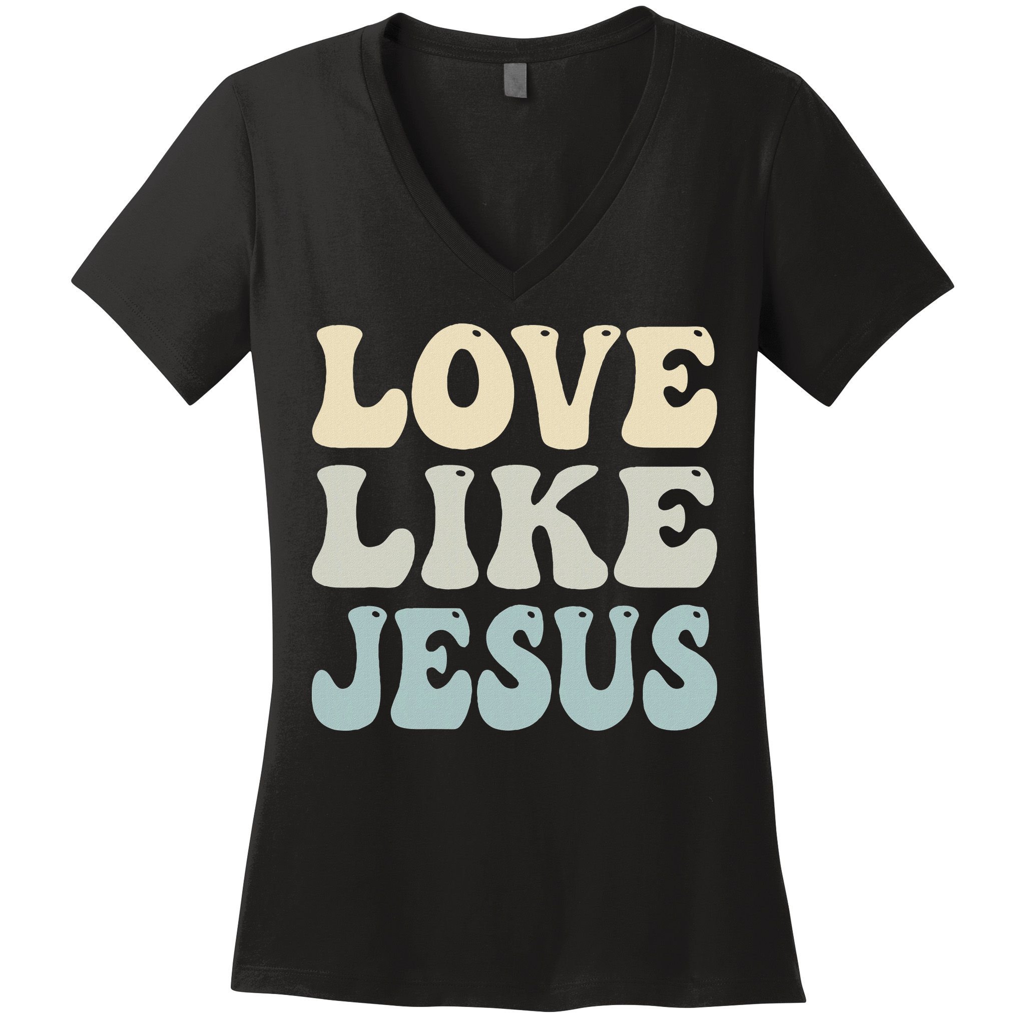 Love Like Jesus Trendy Women's V-Neck T-Shirt