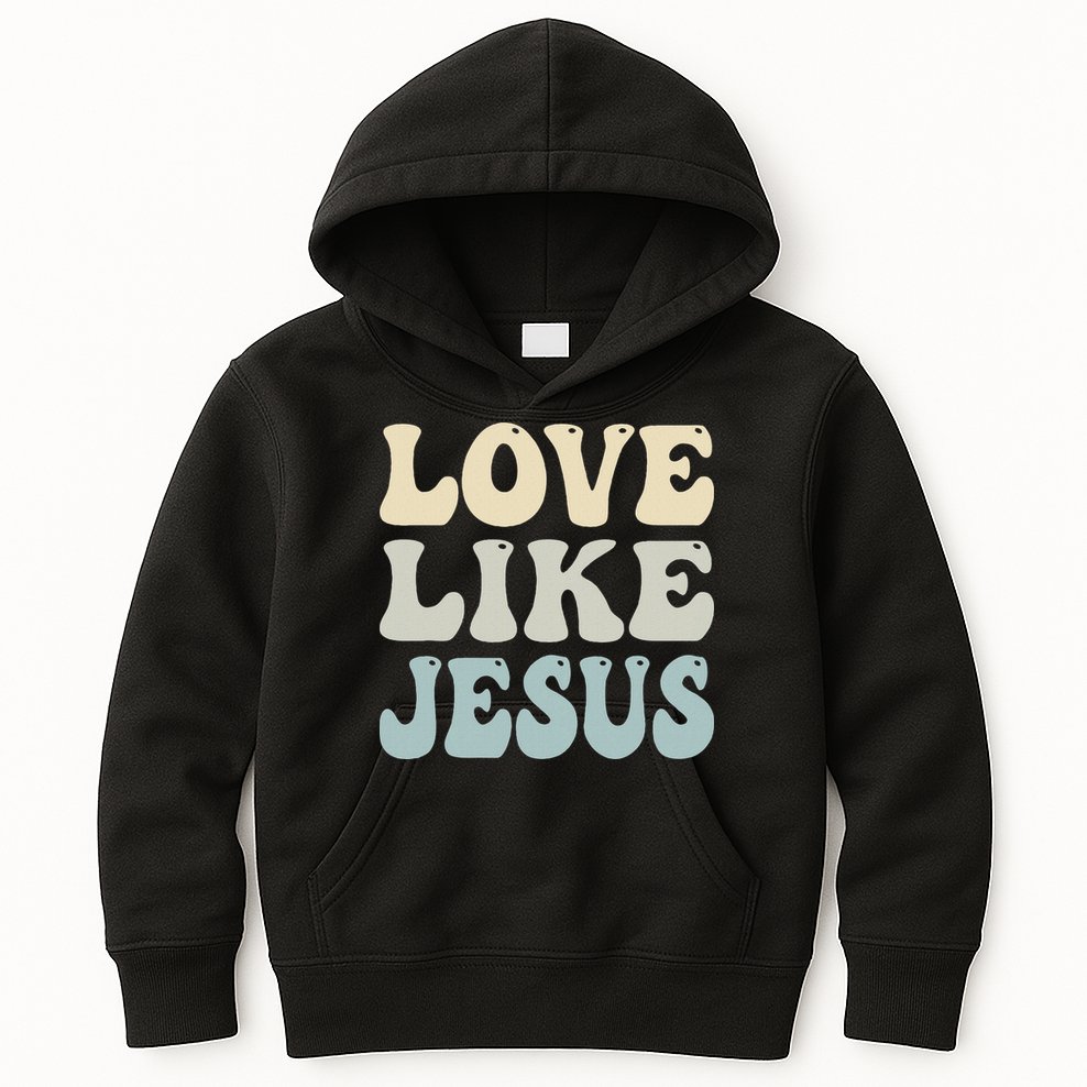 Love Like Jesus Trendy Kids Hoodie