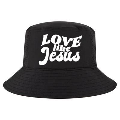 Love Like Jesus Religious God Christian Words On Back Cool Comfort Performance Bucket Hat