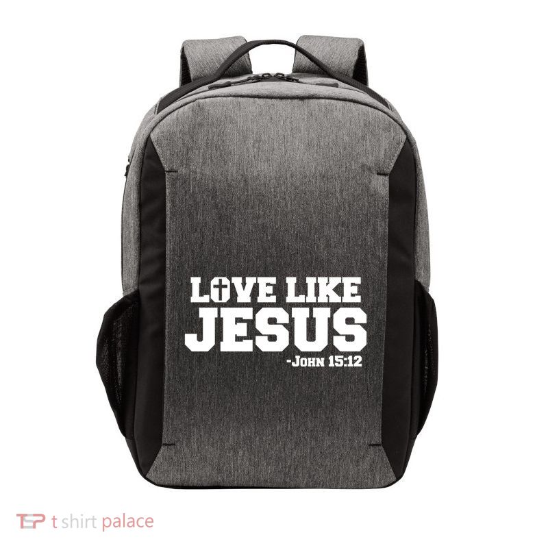 Love Like Jesus John 15 12 Bible Verse Love One Another Christian Catholic Vector Backpack