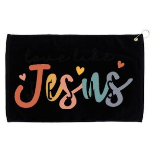 Love Like Jesus Lover Christian Bible Verse Religious Faith Grommeted Golf Towel