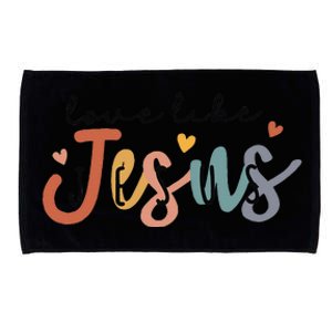 Love Like Jesus Lover Christian Bible Verse Religious Faith Microfiber Hand Towel