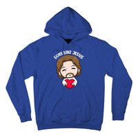 Love Like Jesus Valentines Day Christ Heart Christian Cute Gift Hoodie