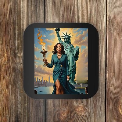 Lady Liberty Kamala Harris Vote President 2024 Gift Coaster