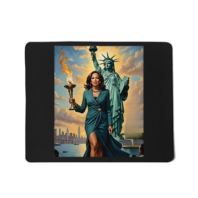 Lady Liberty Kamala Harris Vote President 2024 Gift Mousepad