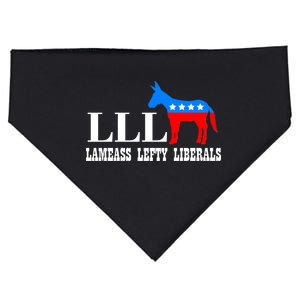 LLL - Lameass Lefty Liberals Anti Liberal USA-Made Doggie Bandana