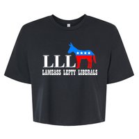 LLL - Lameass Lefty Liberals Anti Liberal Bella+Canvas Jersey Crop Tee