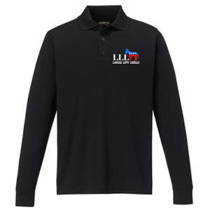 LLL - Lameass Lefty Liberals Anti Liberal Performance Long Sleeve Polo