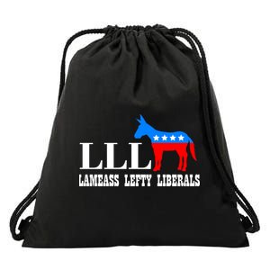 LLL - Lameass Lefty Liberals Anti Liberal Drawstring Bag