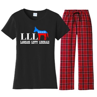 LLL - Lameass Lefty Liberals Anti Liberal Women's Flannel Pajama Set