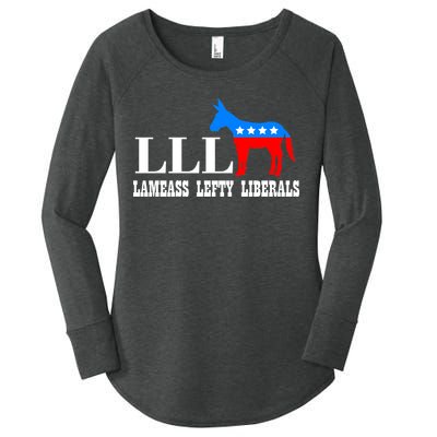 LLL - Lameass Lefty Liberals Anti Liberal Women's Perfect Tri Tunic Long Sleeve Shirt