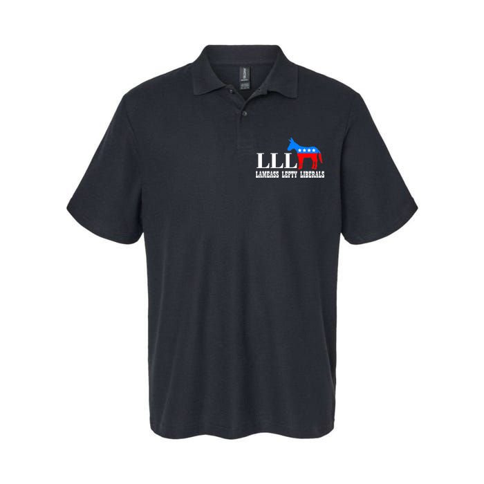 LLL - Lameass Lefty Liberals Anti Liberal Softstyle Adult Sport Polo