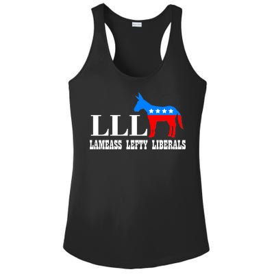 LLL - Lameass Lefty Liberals Anti Liberal Ladies PosiCharge Competitor Racerback Tank