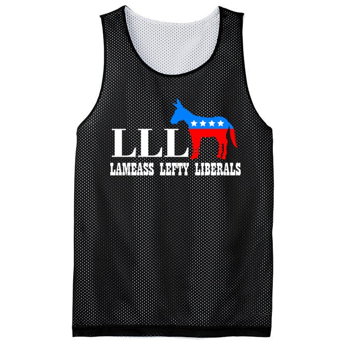 LLL - Lameass Lefty Liberals Anti Liberal Mesh Reversible Basketball Jersey Tank