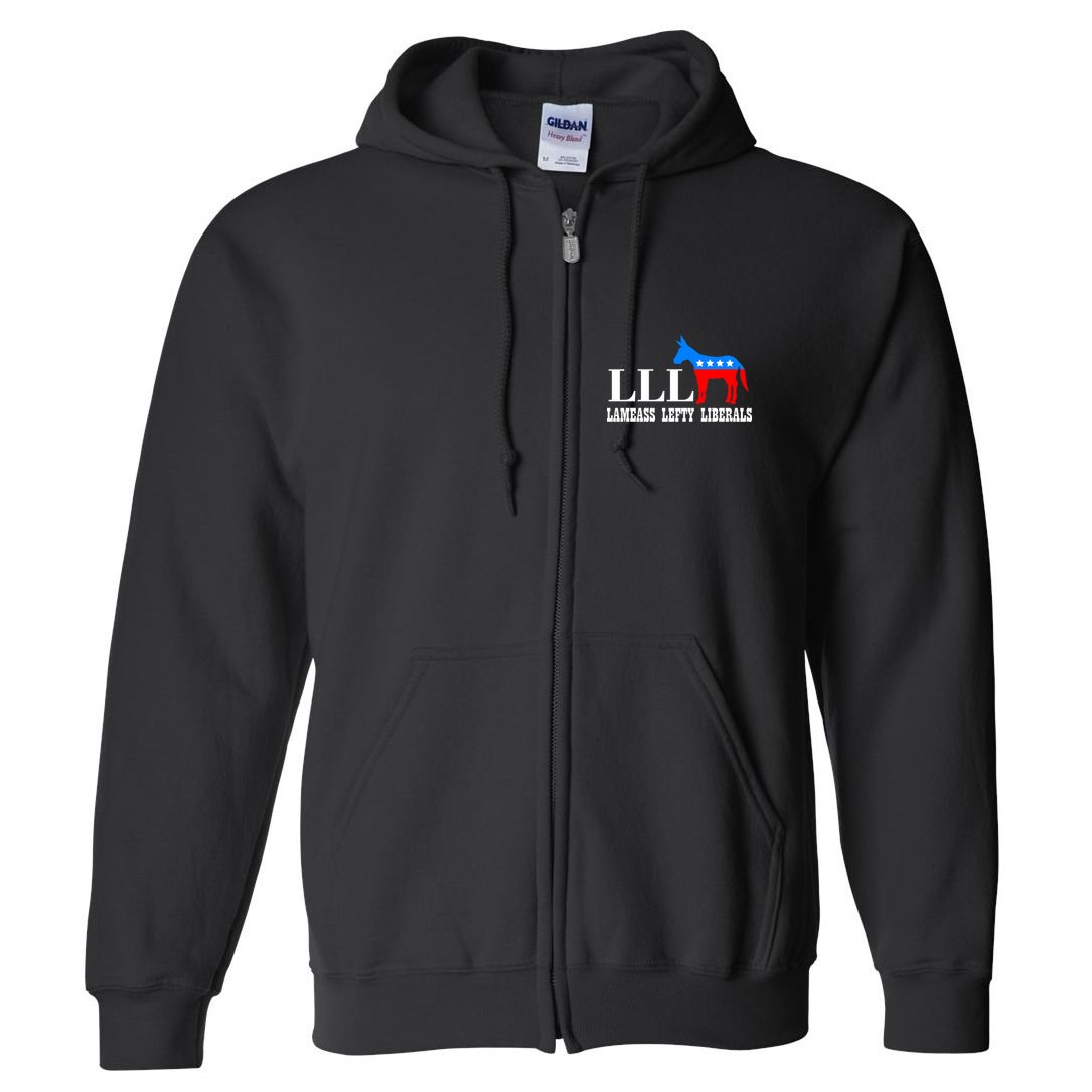 LLL - Lameass Lefty Liberals Anti Liberal Full Zip Hoodie