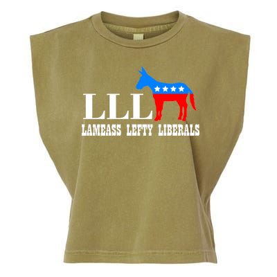 LLL - Lameass Lefty Liberals Anti Liberal Garment-Dyed Women's Muscle Tee