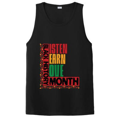 Listen Learn Love African American Teach Black History Month PosiCharge Competitor Tank